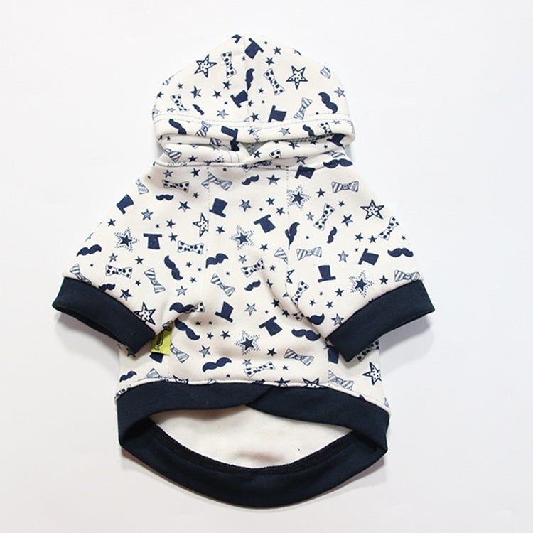 Pet Apparel Dog Hoodie - Christmas Houndstooth Design