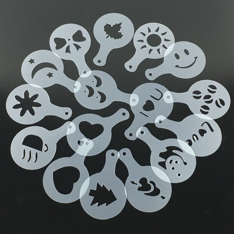 Plastic Garland Mold For Coffee Foam Patterns