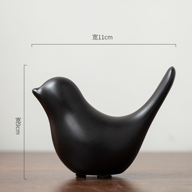 Nordic Minimalist Ceramic Bird Abstract Decor