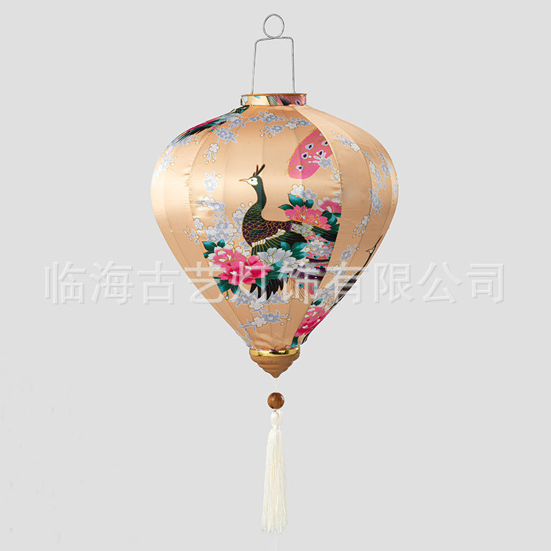 Traditional Chinese Peacock Lantern for Festivals