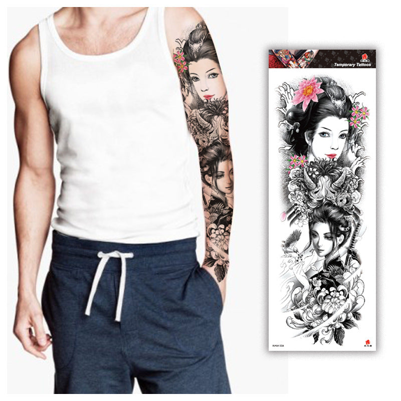 WAM Series Waterproof Full Arm Tattoo Stickers