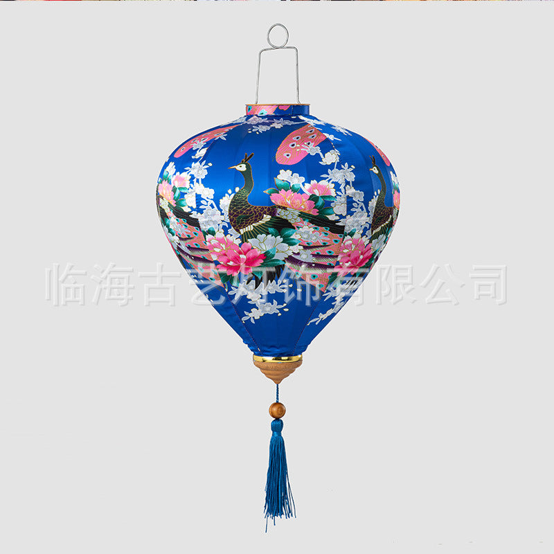 Traditional Chinese Peacock Lantern for Festivals