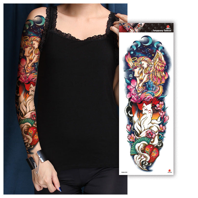 WAM Series Waterproof Full Arm Tattoo Stickers