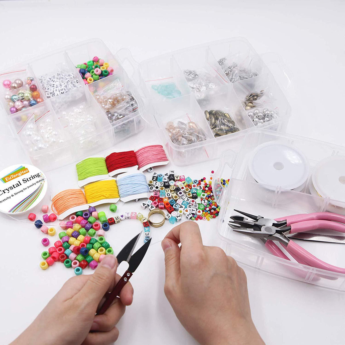 Jewelry Making Kit with 1171pcs Beads and Tools