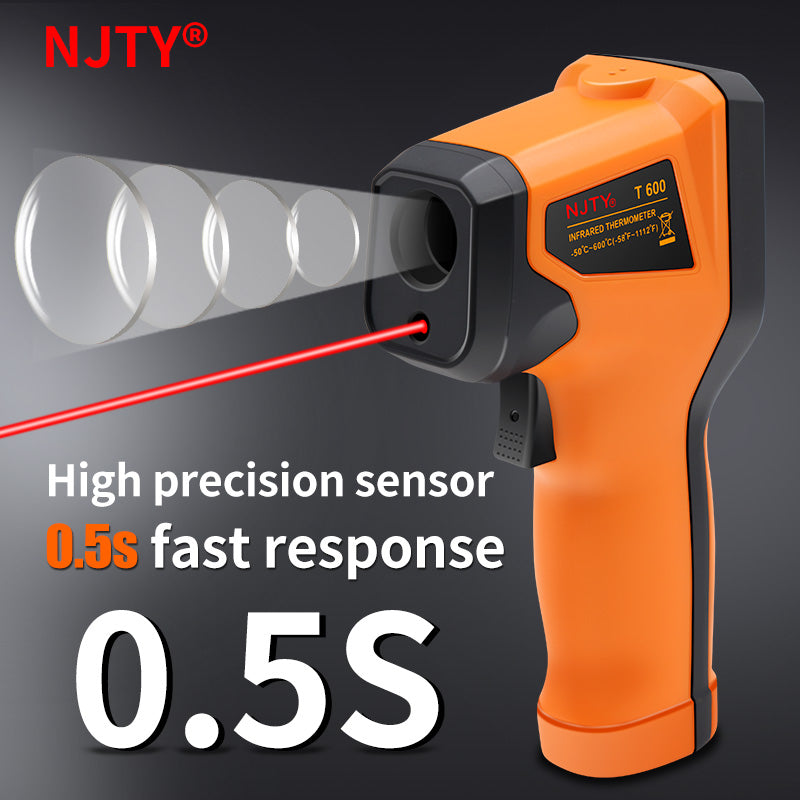 NJTY Digital Infrared Thermometer -50~600℃ Pyrometer Gun