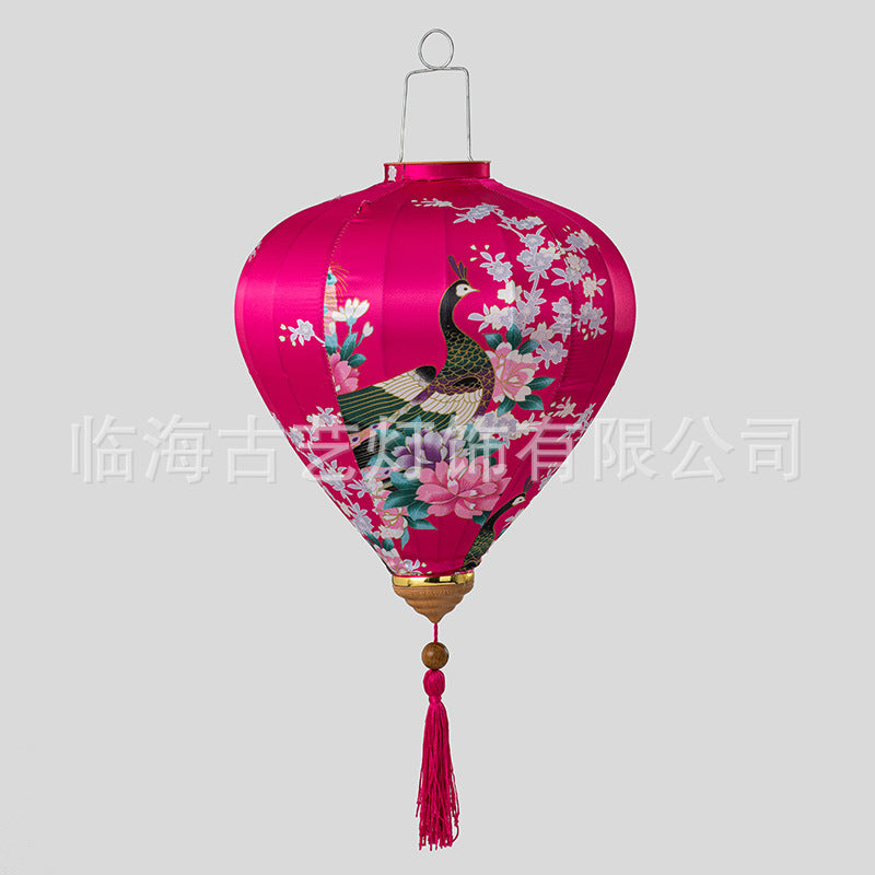 Traditional Chinese Peacock Lantern for Festivals