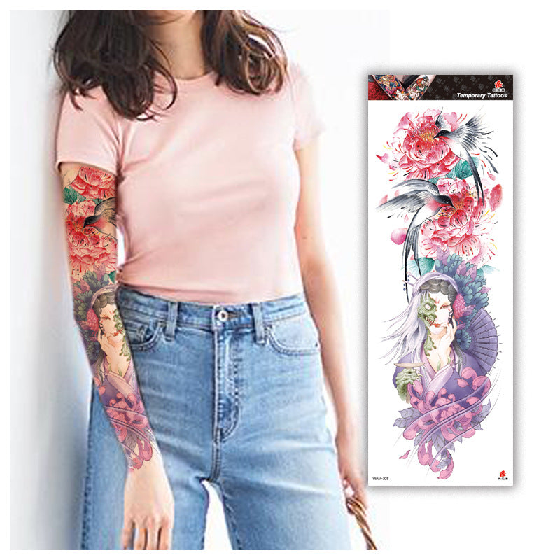 WAM Series Waterproof Full Arm Tattoo Stickers