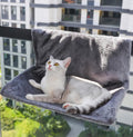 Premium Grey Faux Fur Cat Hammock Cat Window Perch Radiator Cat Bed Cat Window Hammock Cat Window Bed Cat Hammock for Window Cat Window Seat Window Cat Perch Window Cat Bed