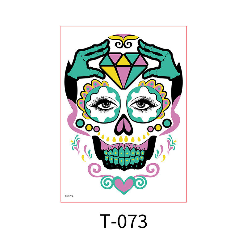 Glow-in-the-Dark Face Tattoo Stickers