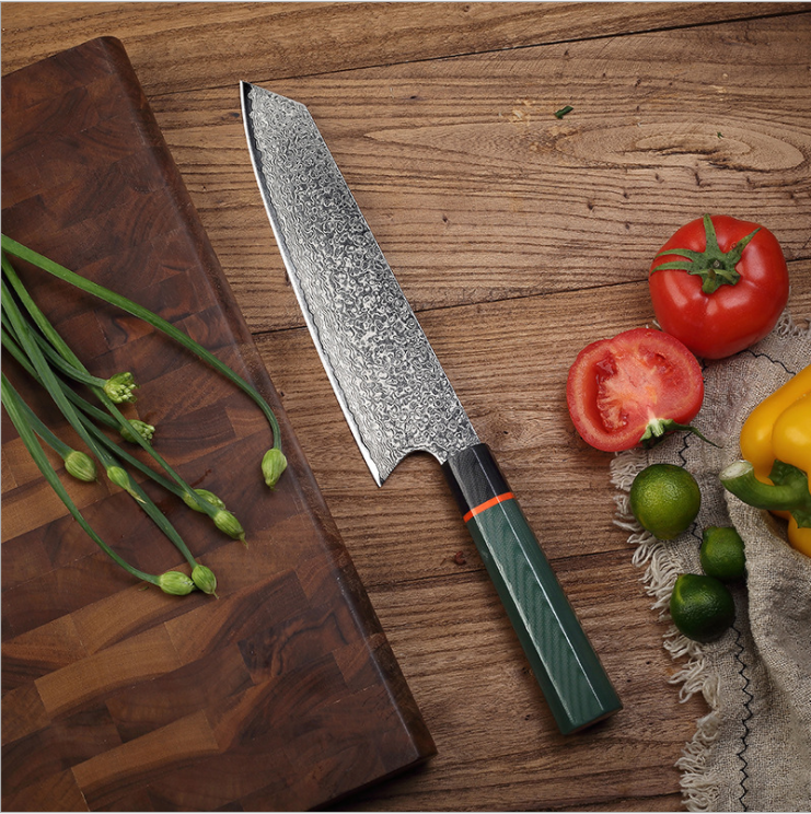 Chef's Knife, Stainless Steel, Damascus Kitchen Knife