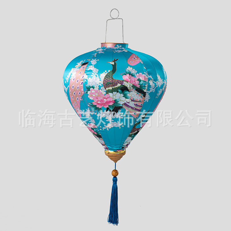 Traditional Chinese Peacock Lantern for Festivals