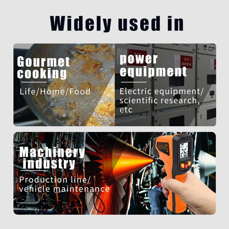 NJTY Digital Infrared Thermometer -50~600℃ Pyrometer Gun