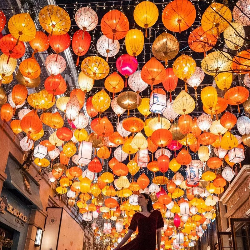 Traditional Chinese Peacock Lantern for Festivals