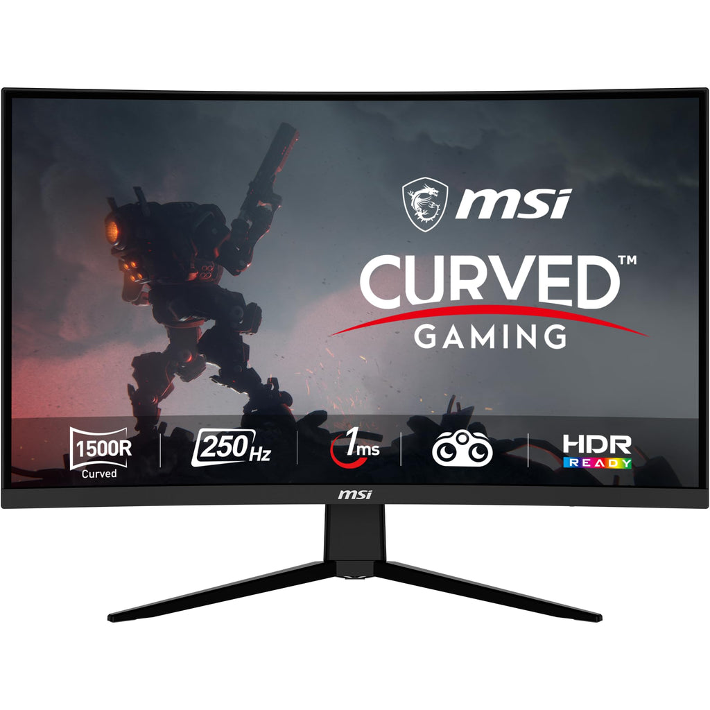MSI G32C4X 32" Gaming Monitor 1920 x 1080 (FHD) Curved Gaming Monitor 1 ms 250Hz FreeSync 1500R HDMI DisplayPort Tilt Adjustable.