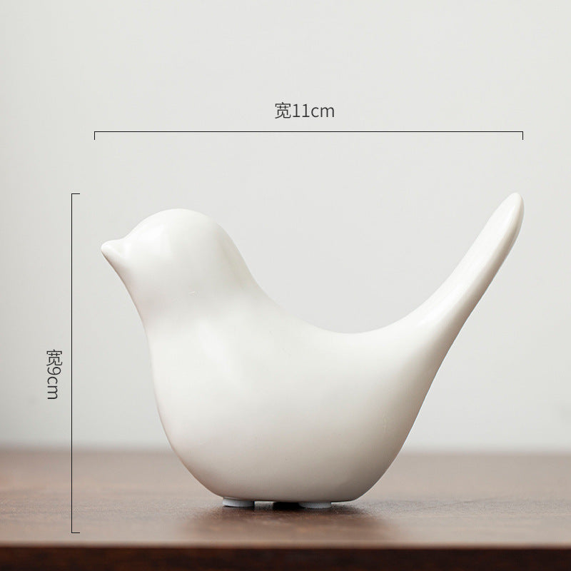 Nordic Minimalist Ceramic Bird Abstract Decor