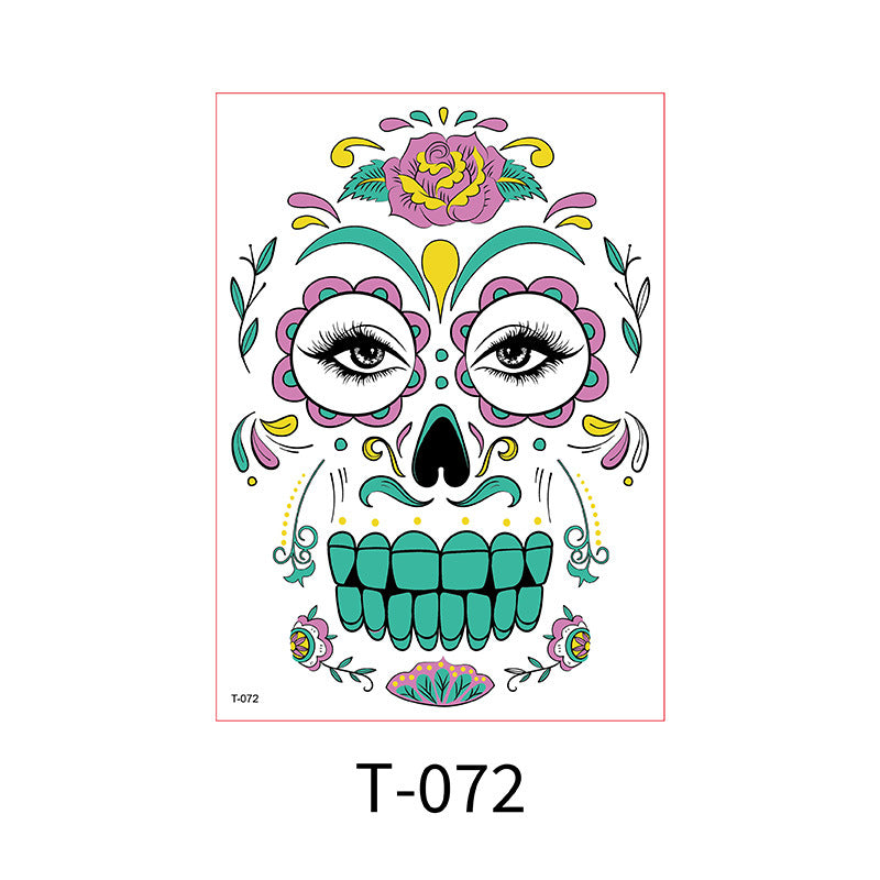 Glow-in-the-Dark Face Tattoo Stickers