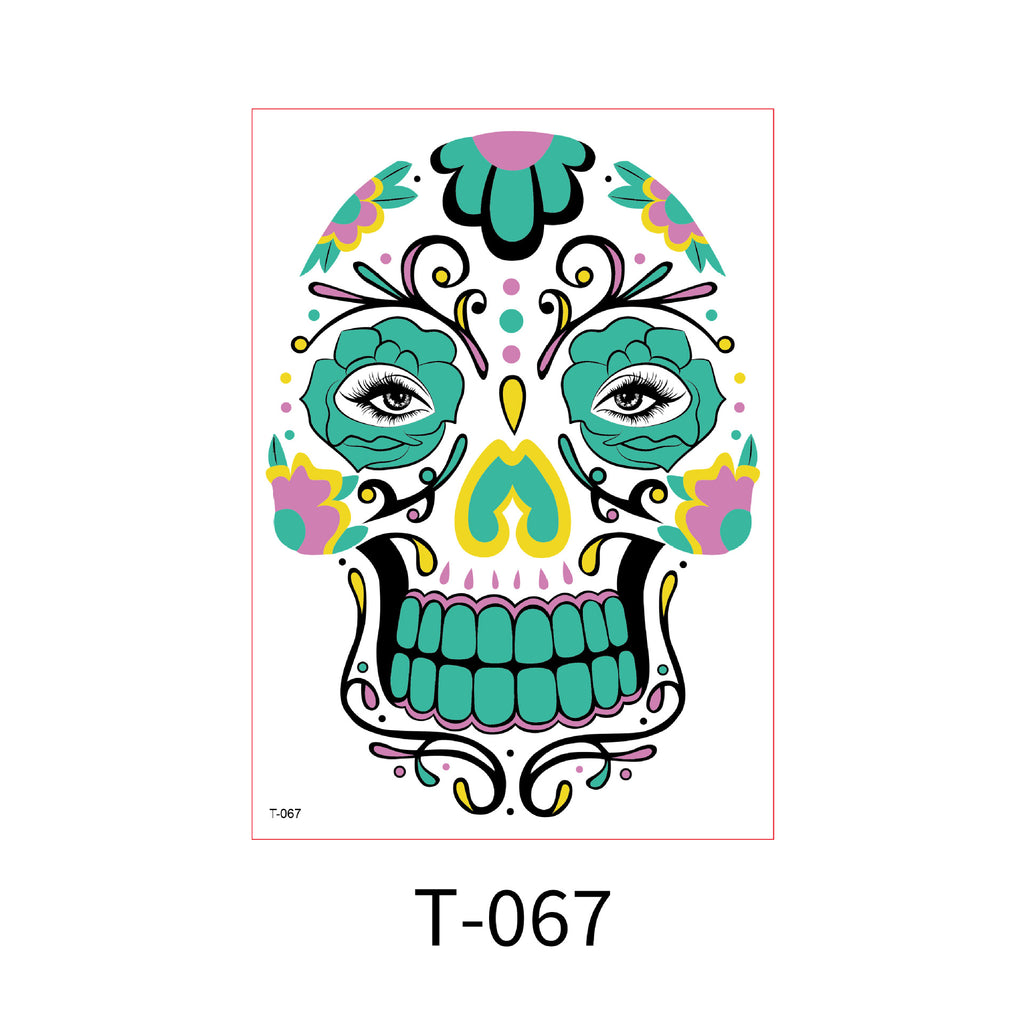 Glow-in-the-Dark Face Tattoo Stickers