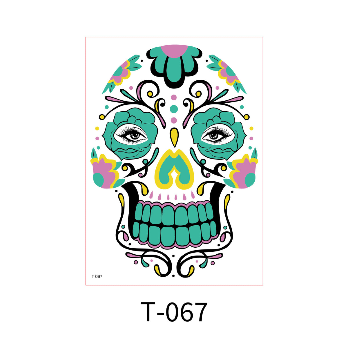 Glow-in-the-Dark Face Tattoo Stickers