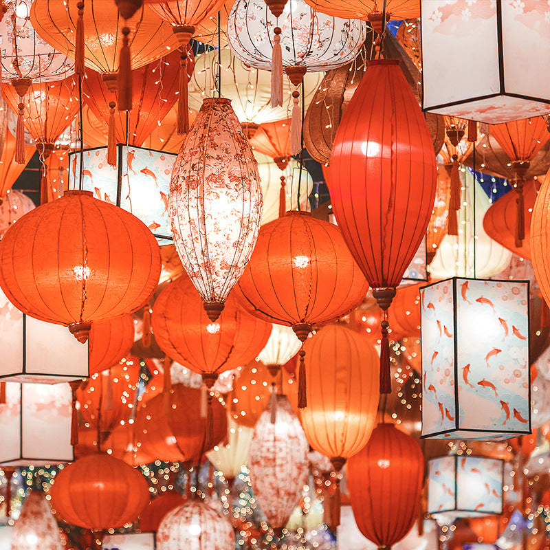 Traditional Chinese Peacock Lantern for Festivals