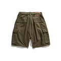 Multi-Pocket Khaki Army Green Work Shorts
