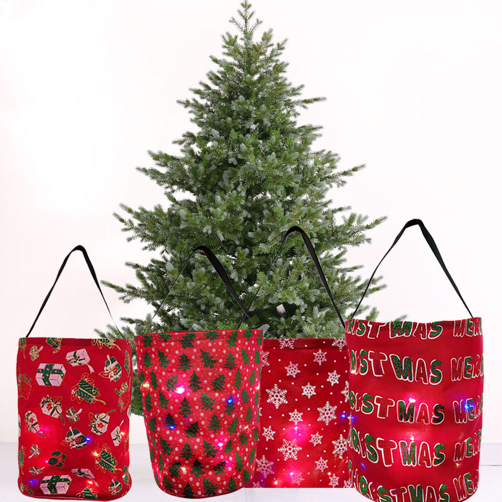 LED Glowing Pumpkin Bags for Halloween and Christmas