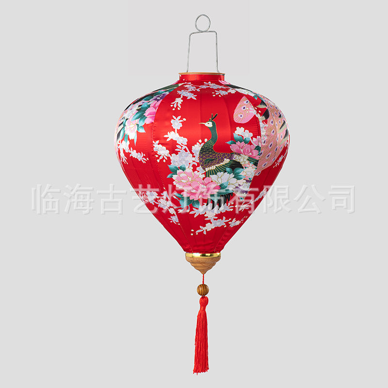 Traditional Chinese Peacock Lantern for Festivals