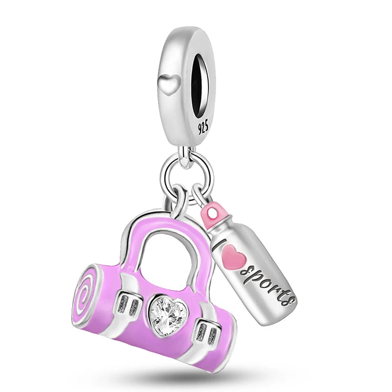 925 Sterling Silver Bag Series Charms