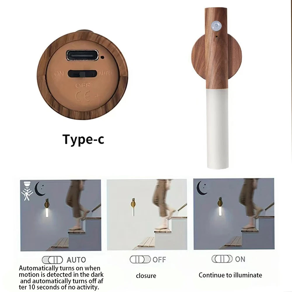Rechargeable Magnetic Motion Sensor Wall Lights