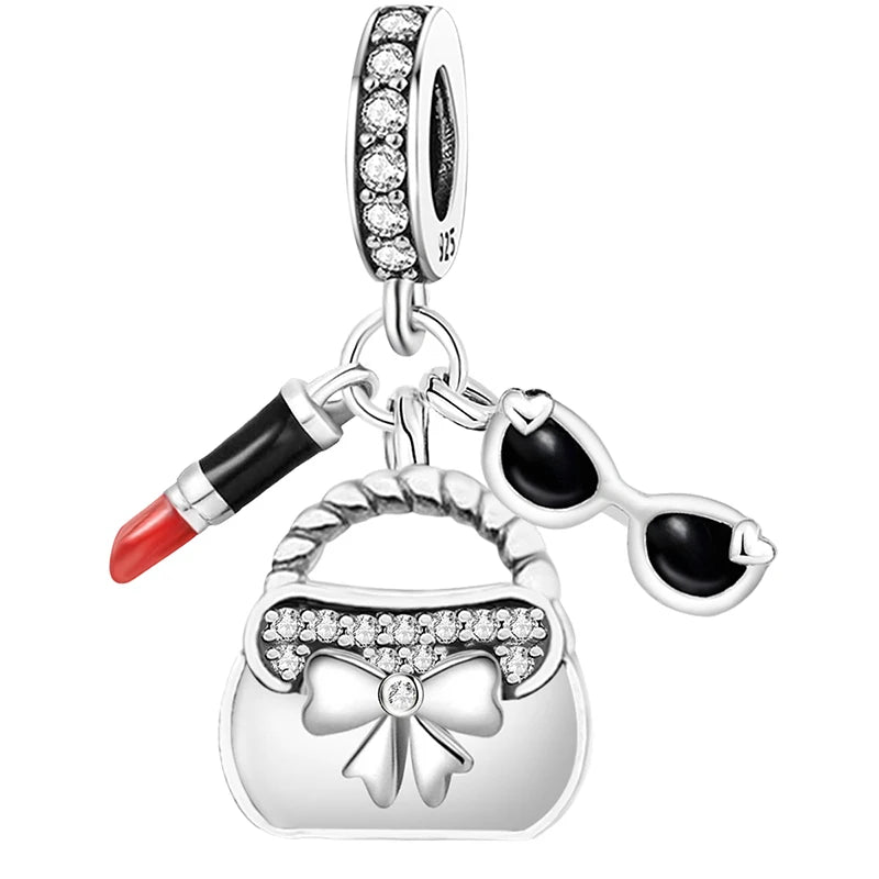 925 Sterling Silver Bag Series Charms