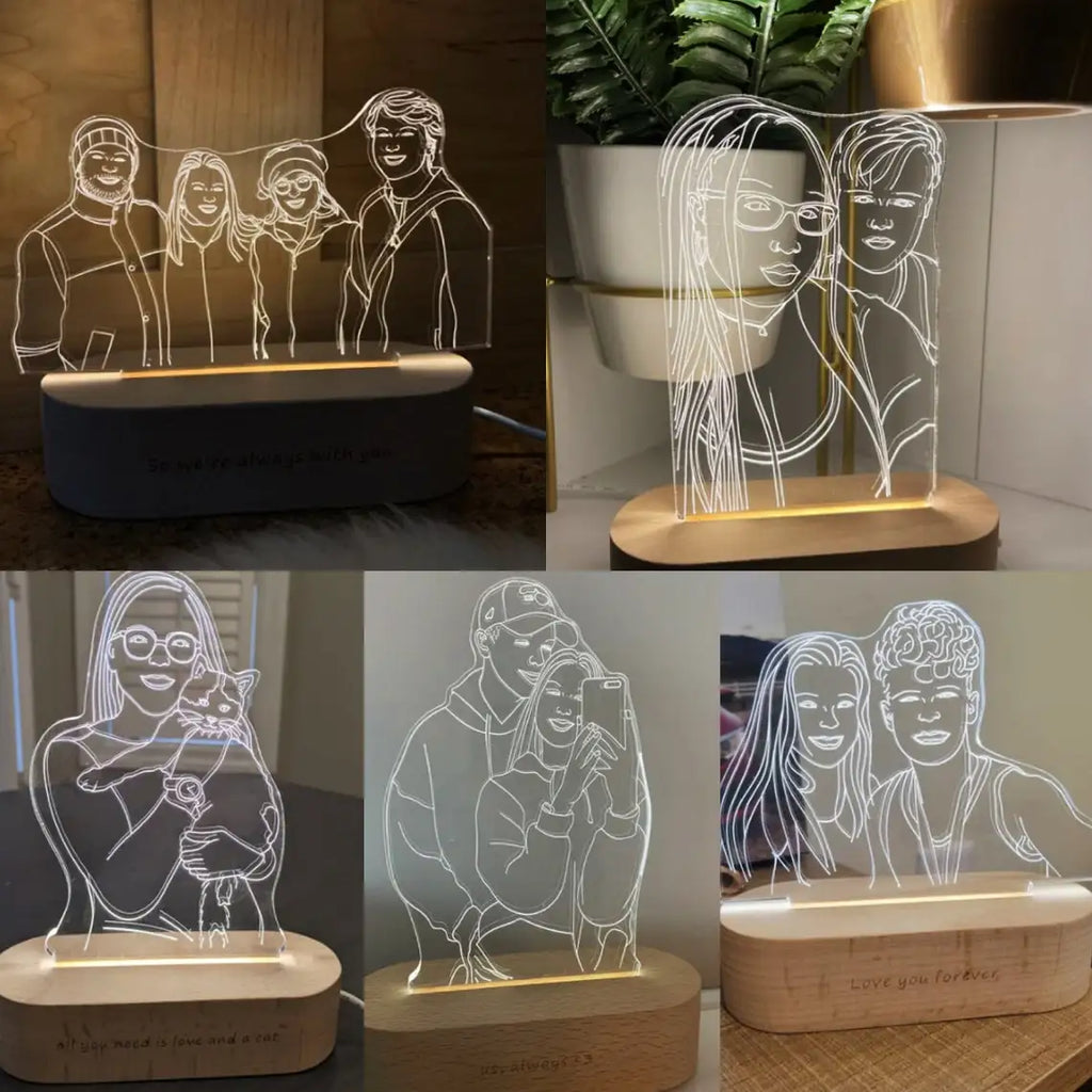 Personalized Custom Photo 3D Lamp