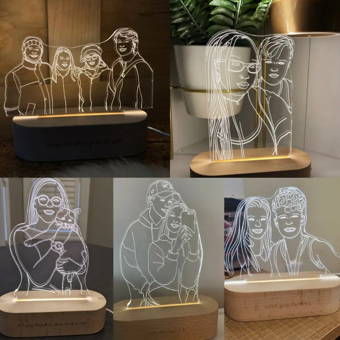 Personalized Custom Photo 3D Lamp