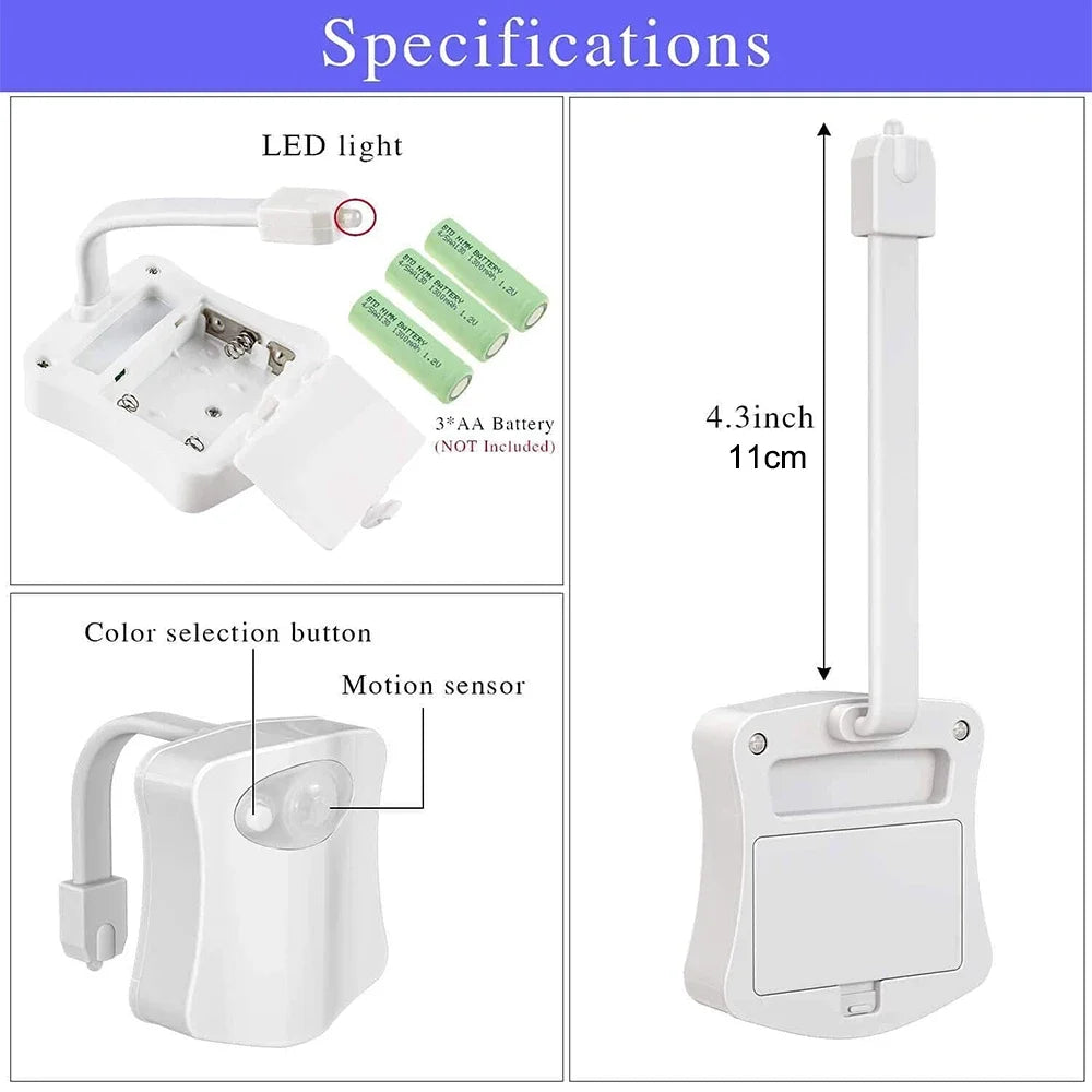 Wireless Motion Sensor Led Night Lights, Bathroom Ambient Lights