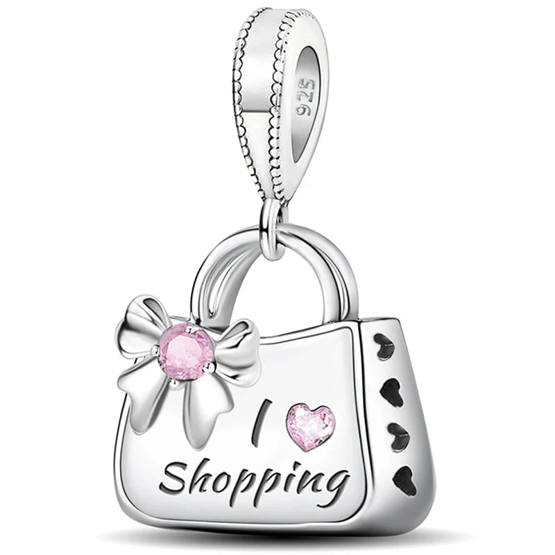 925 Sterling Silver Bag Series Charms
