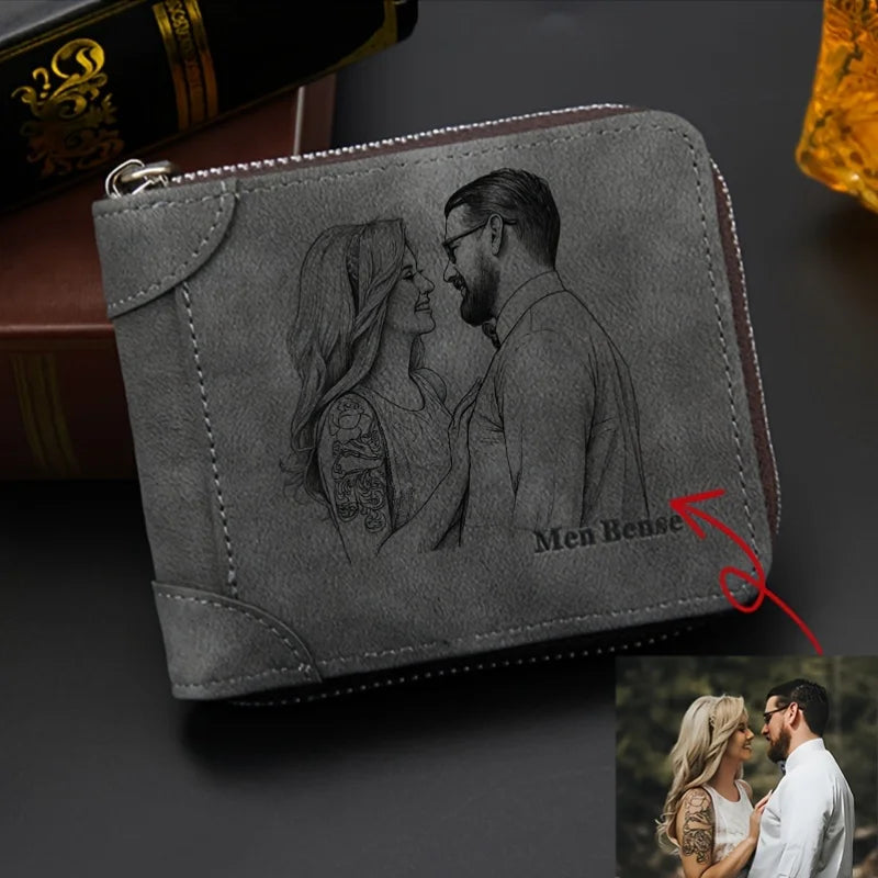 Customized Photo Wallet High Quality PU Leather