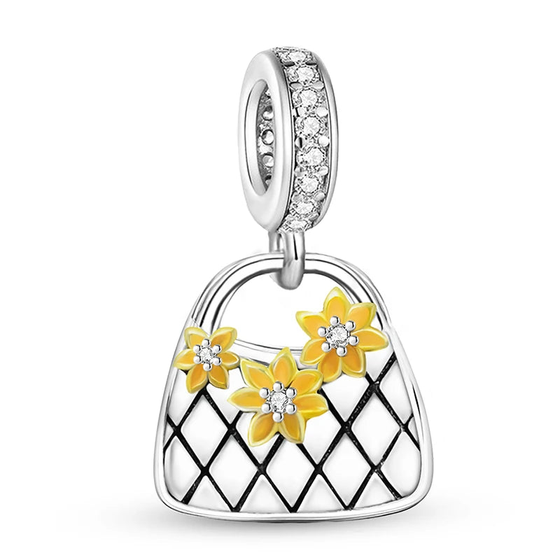 925 Sterling Silver Bag Series Charms