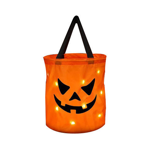 LED Glowing Pumpkin Bags for Halloween and Christmas