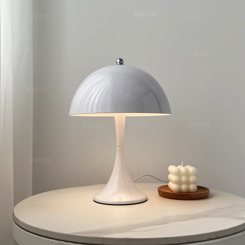 Danish Mid-Century Mushroom Table Lamp for Bedroom