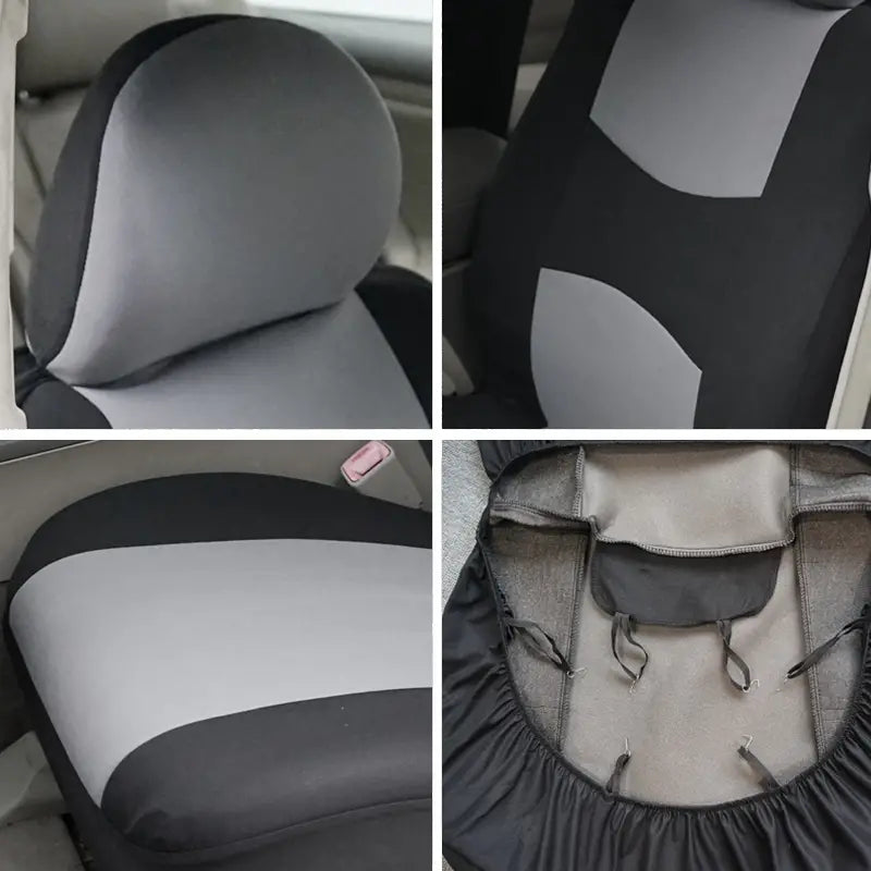 Polyester Car Seat Covers Cushion Set - 4 or 9 Piece