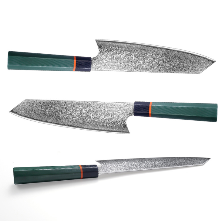 Chef's Knife, Stainless Steel, Damascus Kitchen Knife