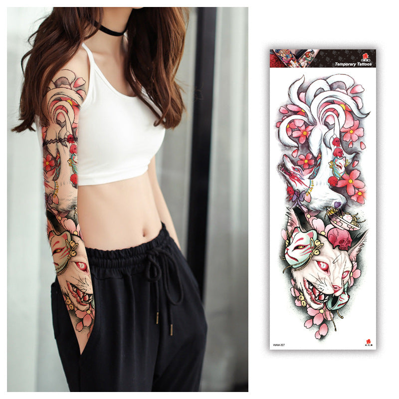 WAM Series Waterproof Full Arm Tattoo Stickers
